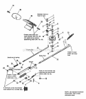 Brake  Clutch Group Diagram and Parts List for 1690456  Simplicity Lawn Tractor