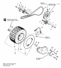 Drive Group Diagram and Parts List for 1690422  Simplicity Lawn Tractor