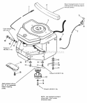 Engine Group - 6116  6118 Diagram and Parts List for 1690422  Simplicity Lawn Tractor