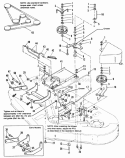 42 Clutch  Support Group Diagram and Parts List for 1690449  Simplicity Lawn Tractor