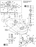 36 Mower Deck  Arbor Group Diagram and Parts List for 1690630  Simplicity Lawn Tractor