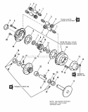 Rear Axle  Differential Group Diagram and Parts List for 1690485  Simplicity Lawn Tractor