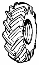 Ag Tire  Wheel Group Diagram and Parts List for 1690660  Simplicity Lawn Tractor