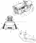 Decal Group Diagram and Parts List for 1690812  Simplicity Tiller