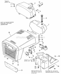 Hood Grille  Dash Group Diagram and Parts List for 1690812  Simplicity Tiller