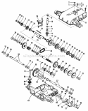 Peerless Transaxle Model 815 Diagram and Parts List for 1690699  Simplicity Lawn Tractor