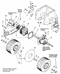 Transmission  Rear Tire Group Diagram and Parts List for 1690855  Simplicity Lawn Tractor