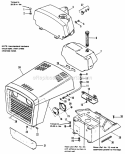 Hood Grille  Dash Group Diagram and Parts List for 1690855  Simplicity Lawn Tractor