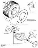 Wheel  Tire Group - Later Models Diagram and Parts List for 1690694  Simplicity Lawn Tractor