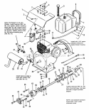 Engine Exhaust  Drive Shaft Group - 7112 Later Models Diagram and Parts List for 1690645  Simplicity Lawn Tractor