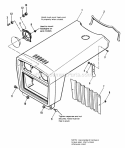 Hood  Grill Group Diagram and Parts List for 1690647  Simplicity Lawn Tractor