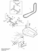 42  48 Rotary Mower-Deflector Stone Guard  Rocker Arm Group Diagram and Parts List for 1690489  Simplicity Lawn Tractor