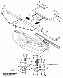 48 Rotary Mower-Cover Drive  Bail Group Diagram and Parts List for 1690489  Simplicity Lawn Tractor