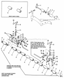 48 Rotary Mower-Height Adjuster  Rollers Group Diagram and Parts List for 1690489  Simplicity Lawn Tractor