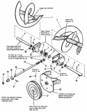 Auger Drive Group Diagram and Parts List for 1690675  Simplicity Snow Blower