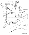 Brake  Clutch Group Diagram and Parts List for 1690847  Simplicity Lawn Tractor