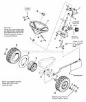 Steering  Front Wheel Group - 1690912 Diagram and Parts List for 1690914  Simplicity Lawn Tractor