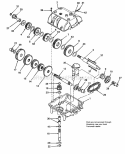 Tecumseh Model 740 Transmission Diagram and Parts List for 1691109  Simplicity Lawn Tractor
