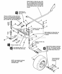 Front Axle Group Diagram and Parts List for 1690577  Simplicity Lawn Tractor