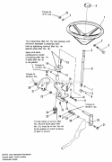Steering Group Diagram and Parts List for 1690896  Simplicity Lawn Tractor