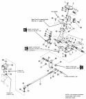 Steering Group - Mechanical - Mfg Nos 1691250 1691357 1691380 Diagram and Parts List for 1691391  Simplicity Lawn Tractor