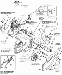 Engine  Drive Group Diagram and Parts List for 1691406  Simplicity Snow Blower