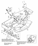 Frame  Footrest Group Diagram and Parts List for 1690485  Simplicity Lawn Tractor