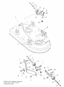 36 Mower Baffle  Gauge Roller Group Diagram and Parts List for 1691278  Simplicity Lawn Tractor