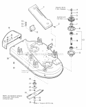 36 Mower Deck  Arbor Group Diagram and Parts List for 1691278  Simplicity Lawn Tractor
