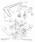 36 Mower Drive Group Diagram and Parts List for 1691278  Simplicity Lawn Tractor
