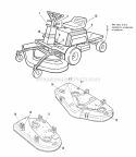 Decal Group Diagram and Parts List for 1691233  Simplicity Lawn Tractor