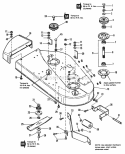 36 Mower Deck  Arbor Group Diagram and Parts List for 1691445  Simplicity Lawn Tractor