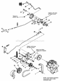 Clutch  Brake Group Diagram and Parts List for 1690489  Simplicity Lawn Tractor