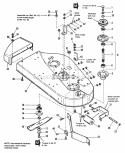 36 Mower Deck  Arbor Group Diagram and Parts List for 1690534  Simplicity Lawn Tractor