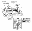 Page H Diagram and Parts List for 1690369  Simplicity Lawn Tractor