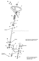 Part Location Diagram of 1702870SM Simplicity Shaft Assembly., Steering