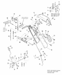 Handles  Controls Group Diagram and Parts List for 1691374  Simplicity Snow Blower