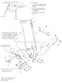 Lift Lever  Cable Group Diagram and Parts List for 1691383  Simplicity Lawn Tractor