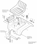 Part Location Diagram of 1686644SM Simplicity SEAT Assembly.