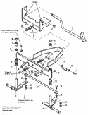Front Axle Group Diagram and Parts List for 1691228  Simplicity Lawn Tractor