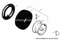 Tire  Wheel Group Diagram and Parts List for 1691774  Simplicity Snow Blower