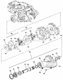 Eaton 850 Transaxle - Left Axle Subassembly Diagram and Parts List for 1691824  Simplicity Lawn Tractor