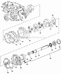 Eaton 850 Transaxle - Right Axle Subassembly Diagram and Parts List for 1691824  Simplicity Lawn Tractor