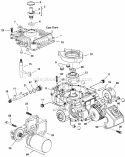 Eaton 850 Transaxle - Housing Group Diagram and Parts List for 1691824  Simplicity Lawn Tractor