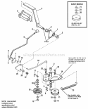 Foot Controls Group (Gear) Diagram and Parts List for 1691891  Simplicity Lawn Tractor