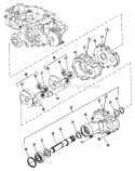 TransmissionLeft Axle Subassembly Group Diagram and Parts List for 1691799  Simplicity Lawn Tractor