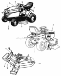 Decal Group Diagram and Parts List for 1691799  Simplicity Lawn Tractor