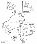 Foot Controls Group (Hydro Unit) Diagram and Parts List for 1691799  Simplicity Lawn Tractor