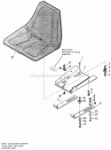 Part Location Diagram of 1701585SM Simplicity Hinge & Pivot Assembly., Upper Seat