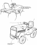 Decal Group - Mfg Nos 1691924 Thru 1691953 Diagram and Parts List for 1691925  Simplicity Lawn Tractor